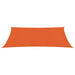 Zonnezeil 160 g/m² 3,5x4,5 m HDPE oranje