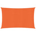 Zonnezeil 160 g/m² 3,5x5 m HDPE oranje