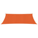 Zonnezeil 160 g/m² 3,5x5 m HDPE oranje