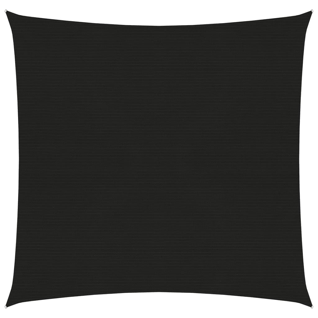 Zonnezeil 160 G/M² 2,5X2,5 M Hdpe Zwart 2.5 x 2.5 m