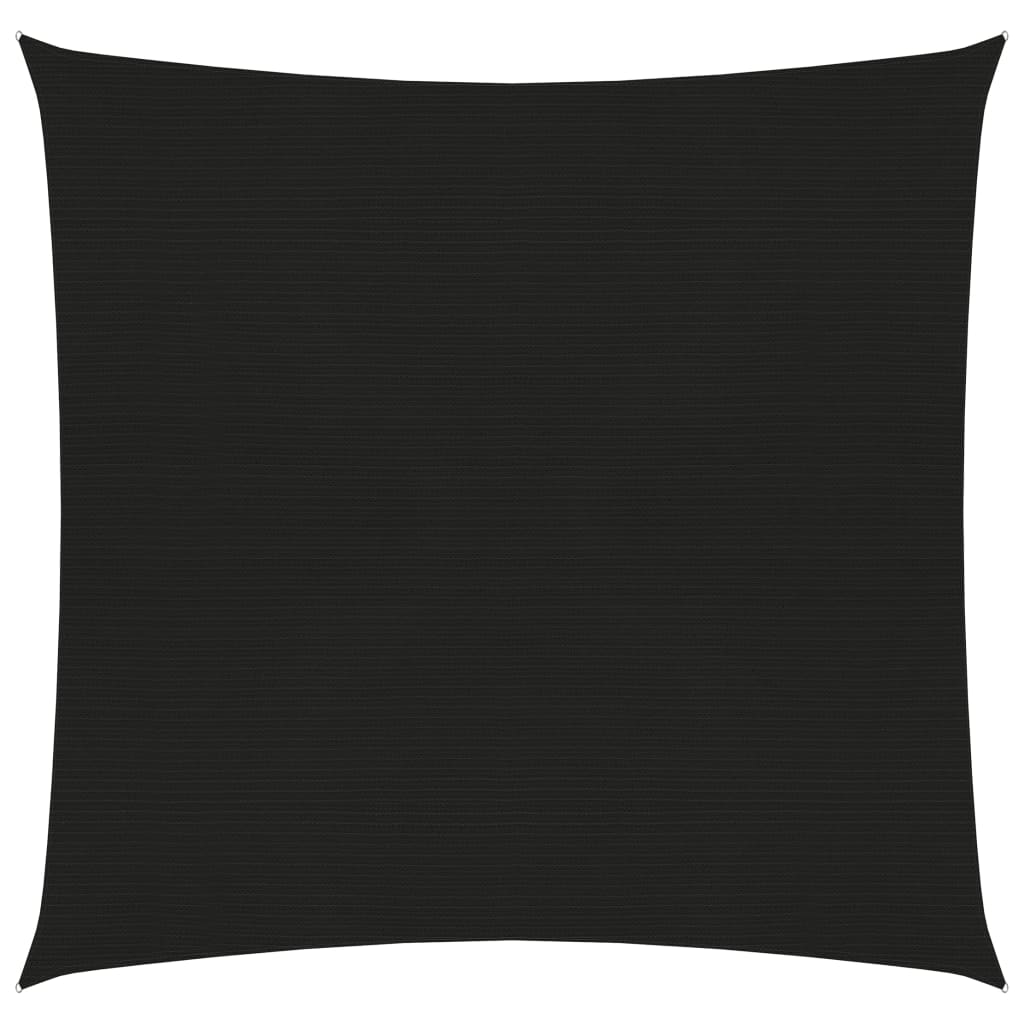 Zonnezeil 160 G/M² 4,5X4,5 M Hdpe Zwart 4.5 x 4.5 m