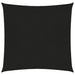 Zonnezeil 160 G/M² 4,5X4,5 M Hdpe Zwart 4.5 x 4.5 m