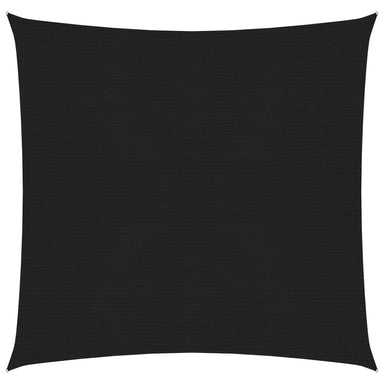 Zonnezeil 160 g/m² 7x7 m HDPE zwart