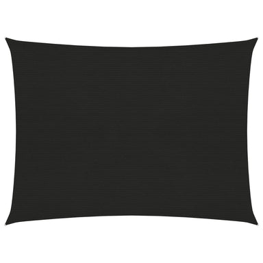 Zonnezeil 160 g/m² 2x3,5 m HDPE zwart
