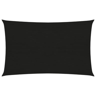 Zonnezeil 160 G/M² 2X4 M Hdpe Zwart 2 x 4 m