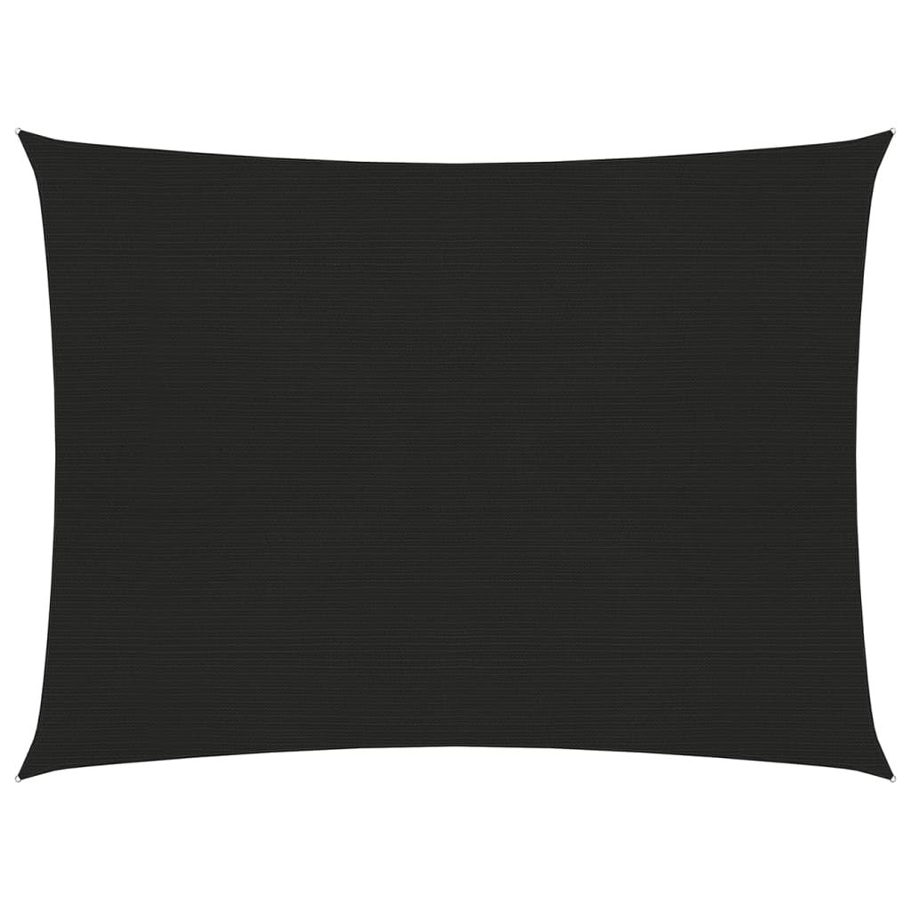 Zonnezeil 160 G/M² 3X4 M Hdpe Zwart 3 x 4 m