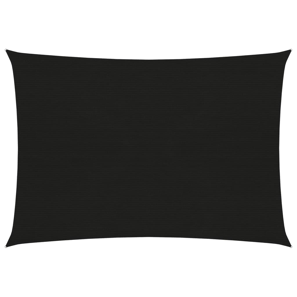 Zonnezeil 160 G/M² 3X4,5 M Hdpe Zwart 3 x 4.5 m