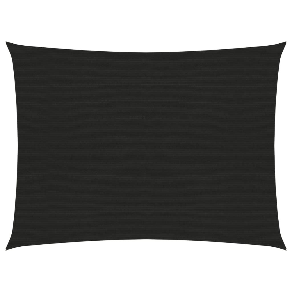 Zonnezeil 160 G/M² 3,5X4,5 M Hdpe Zwart 3.5 x 4.5 m