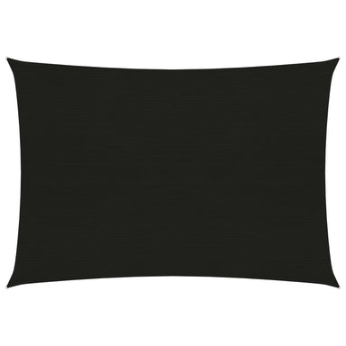 Zonnezeil 160 g/m² 3,5x5 m HDPE zwart