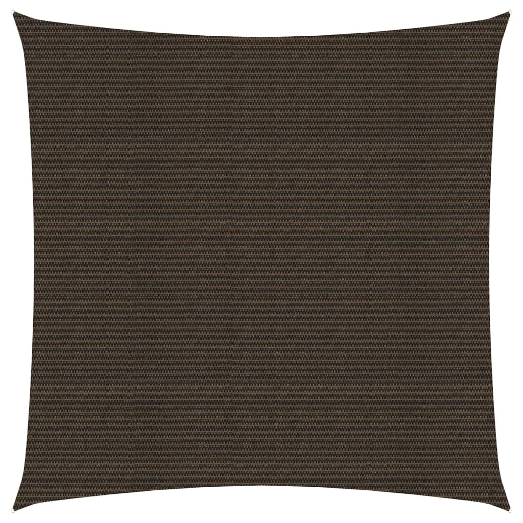 Zonnezeil 160 g/m² 2,5x2,5 m HDPE bruin