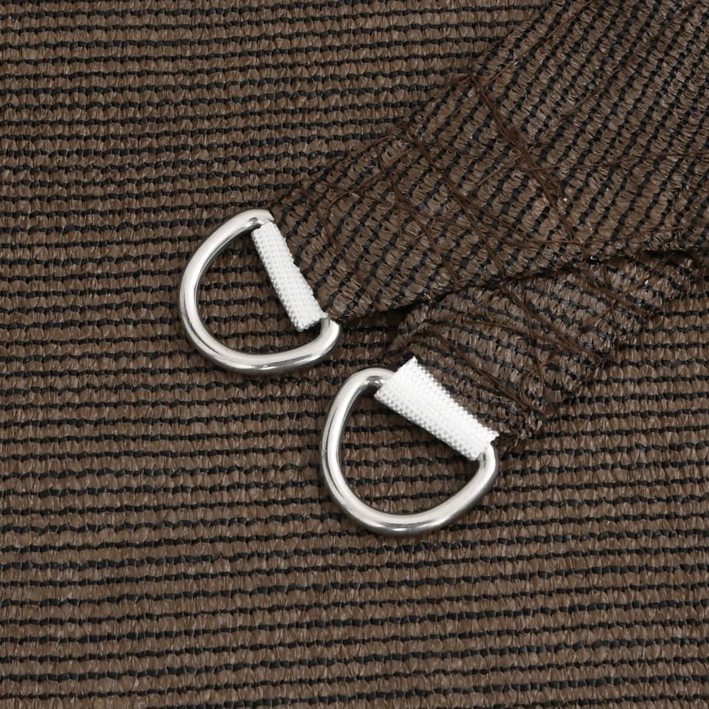 Zonnezeil 160 G/M² Hdpe Bruin 7 x 7 m