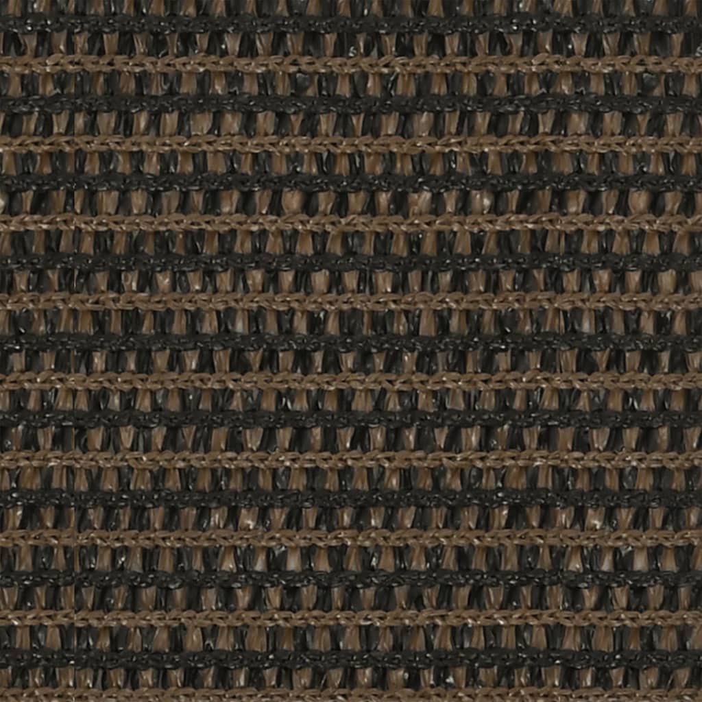 Zonnezeil 160 G/M² 3,6X3,6X3,6 M Hdpe Bruin 3.6 x 3.6 x 3.6 m