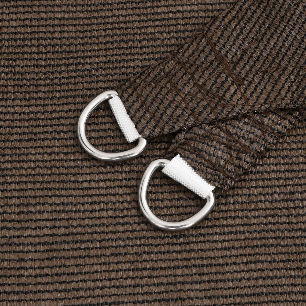 Zonnezeil 160 G/M² Hdpe Bruin 6 x 6 x 6 m