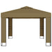 Prieel met dubbel dak 180 g/m² 3x3x2,7 m taupe
