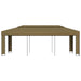 Prieel met dubbel dak 180 g/m² 3x6 m taupe