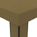 Prieel met dubbel dak 180 g/m² 3x6 m taupe