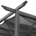 Pergola met uittrekbaar dak 180 g/m² 3x3 m staal antracietkleur