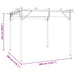 Pergola met uittrekbaar dak 180 g/m² 3x3 m staal antracietkleur