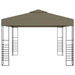 Tuinpaviljoen 180 g/m² 3x3 m taupe