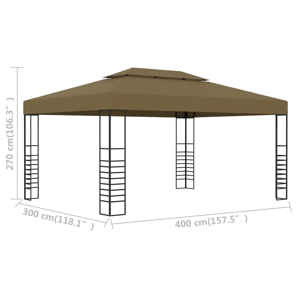 Prieel 180 g/m² 3x4 m taupe