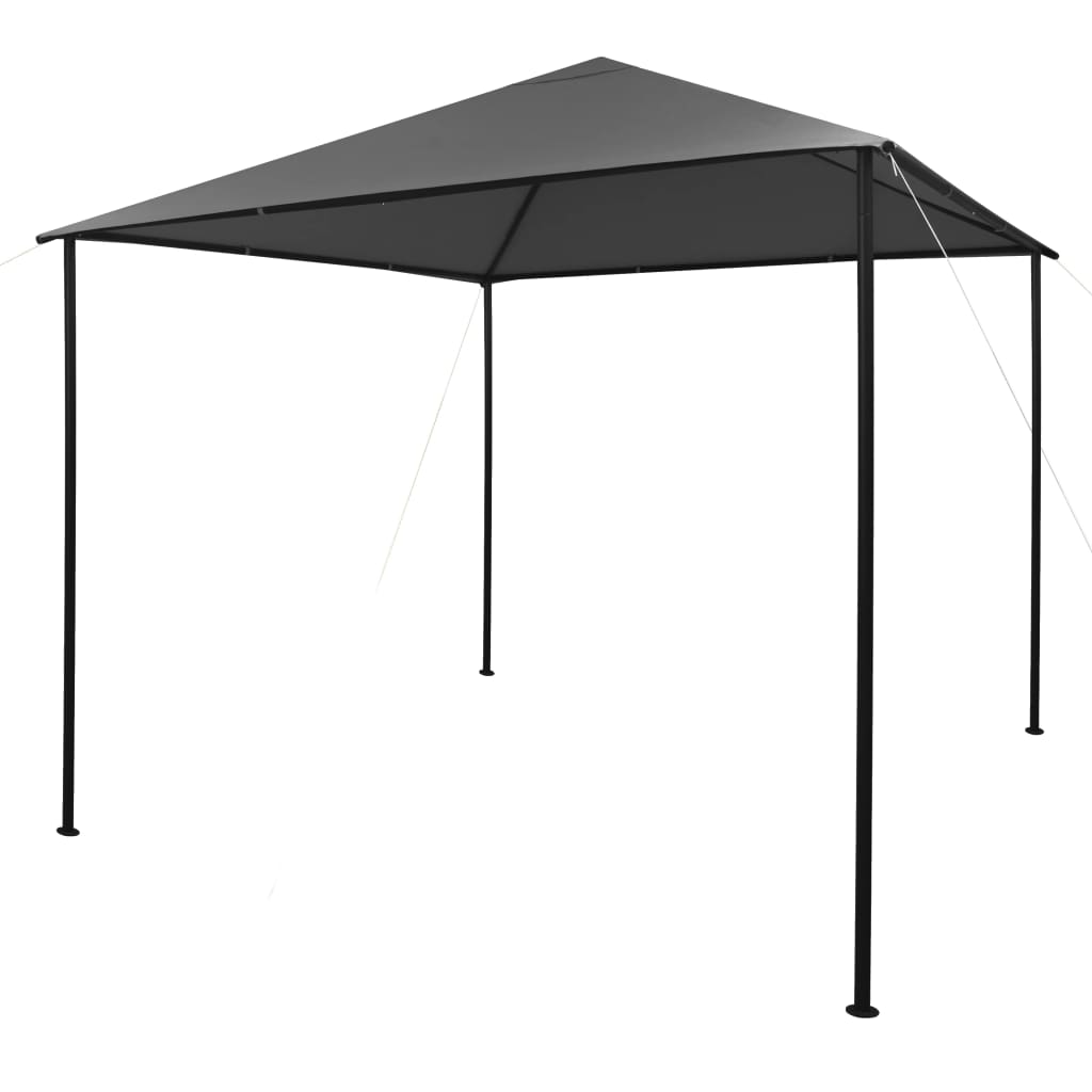 Prieel 180 g/m² 3x3 m stof en staal antraciet