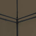 Prieel met gordijnen 180 g/m² 600x298x270 cm taupe