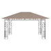 Prieel met klamboe 180 g/m² 4x3x2,73 m taupe