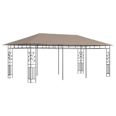 Prieel met klamboe 180 g/m² 6x3x2,73 m taupe