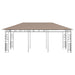 Prieel met klamboe 180 g/m² 6x3x2,73 m taupe