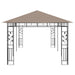 Prieel met klamboe 180 g/m² 6x3x2,73 m taupe