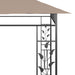 Prieel met klamboe 180 g/m² 6x3x2,73 m taupe