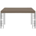 Wandprieel 4x3 m stof taupe