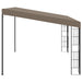 Wandprieel 4x3 m stof taupe