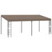 Wandprieel 6x3 m stof taupe