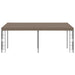 Wandprieel 6x3 m stof taupe