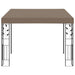 Wandprieel 3x3x2,5 m taupe