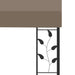 Wandprieel 3x3x2,5 m taupe