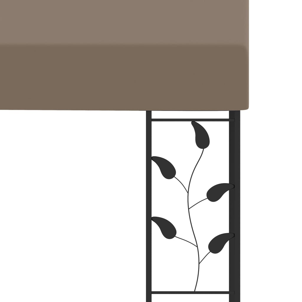 Wandprieel 6x3x2,5 m taupe