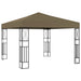 Prieel 3x3 m stof taupe