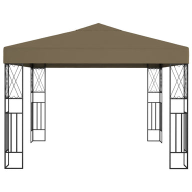 Prieel 3x3 m stof taupe