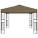 Prieel 3x3 m stof taupe