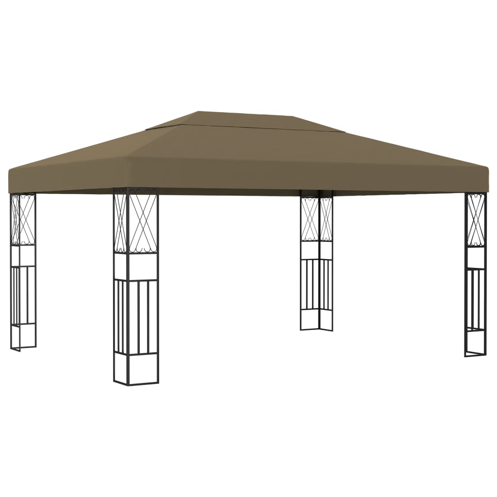 Prieel 3x4 m stof taupe