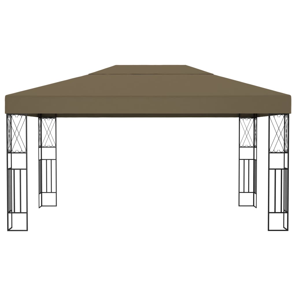 Prieel 3x4 m stof taupe