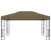 Prieel 3x4 m stof taupe