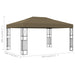Prieel 3x4 m stof taupe