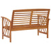 Tuinbank 119 Cm Massief Acaciahout Bruin
