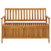 Tuinopbergbank 120 Cm Massief Acaciahout 120 x 63 x 84 cm Bruin