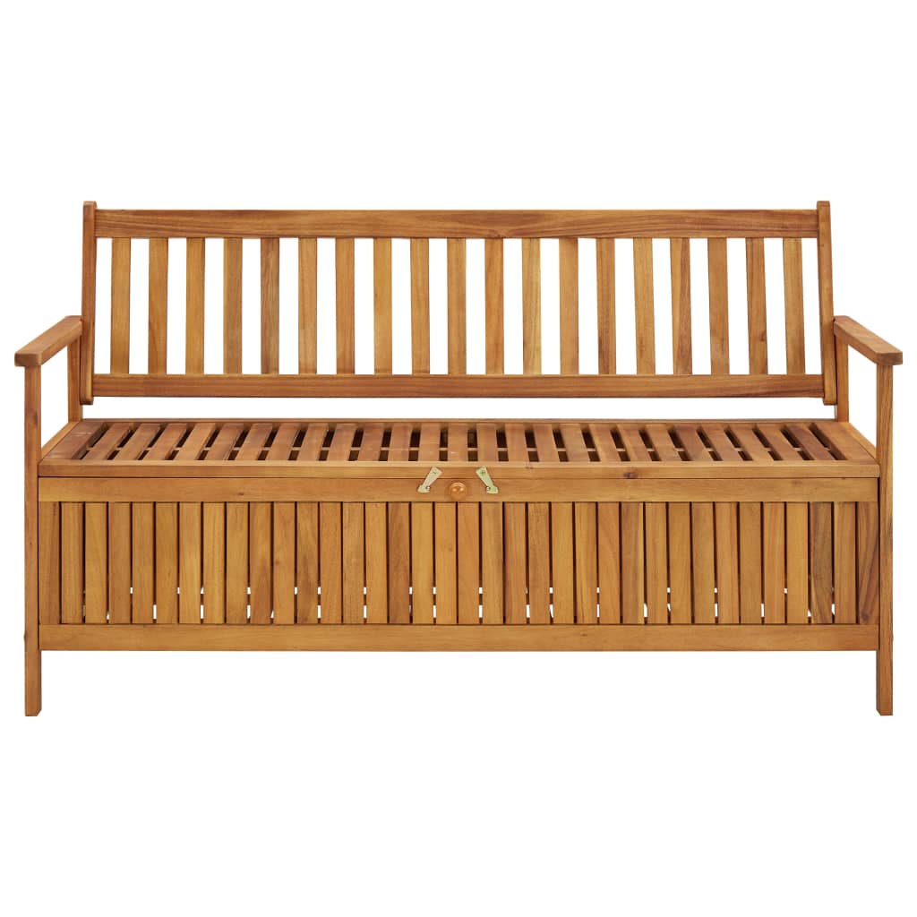 Tuinopbergbank 148 cm massief acaciahout