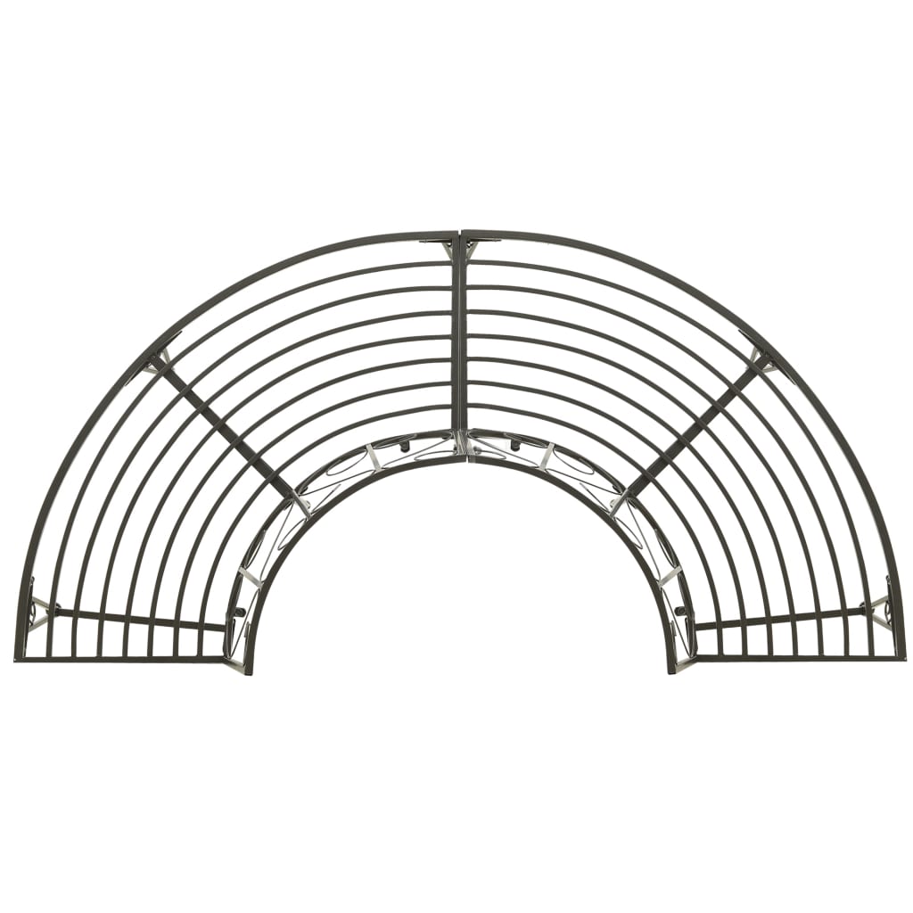 Boombank halfrond 160 cm staal