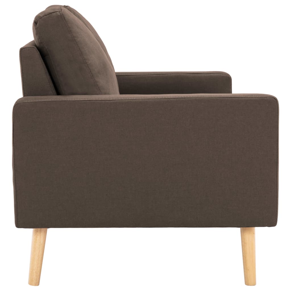 2-delig Bankstel stof bruin